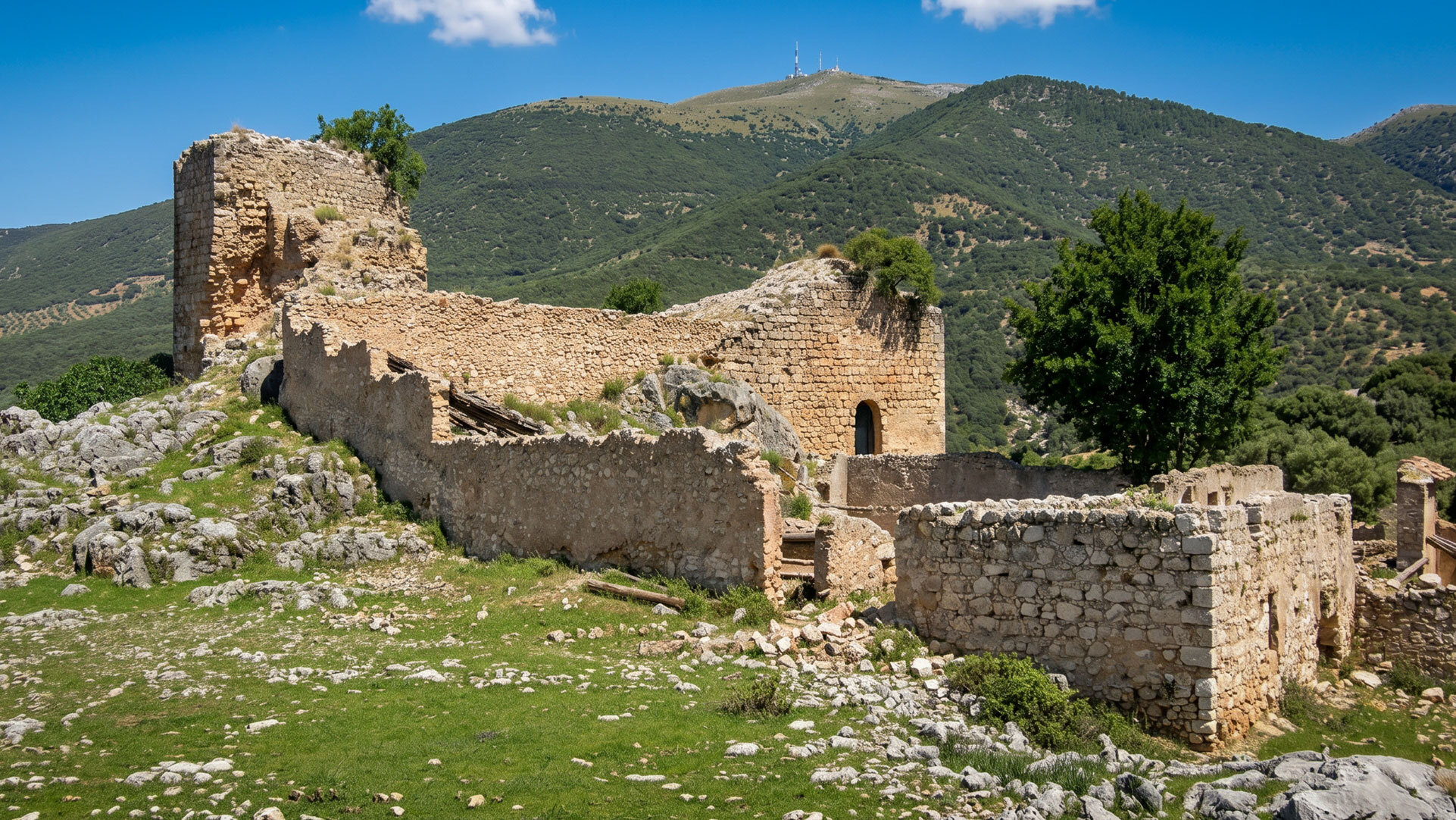 Castillo de Mata Bejid bei Cambil in der Sierra-Mágina