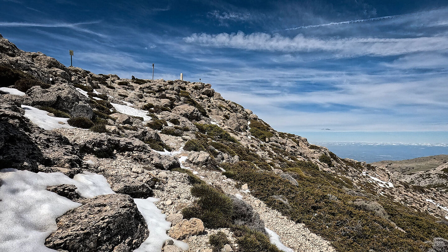 Wanderpfad zum Gipfel des Pico Mágina