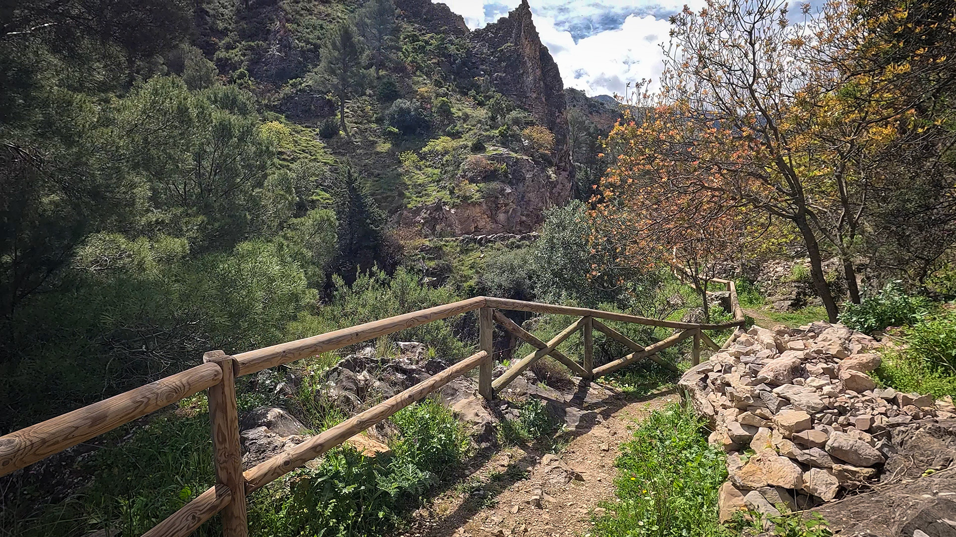 Wanderung durch die Schlucht oberhalb des Río Cuadros
