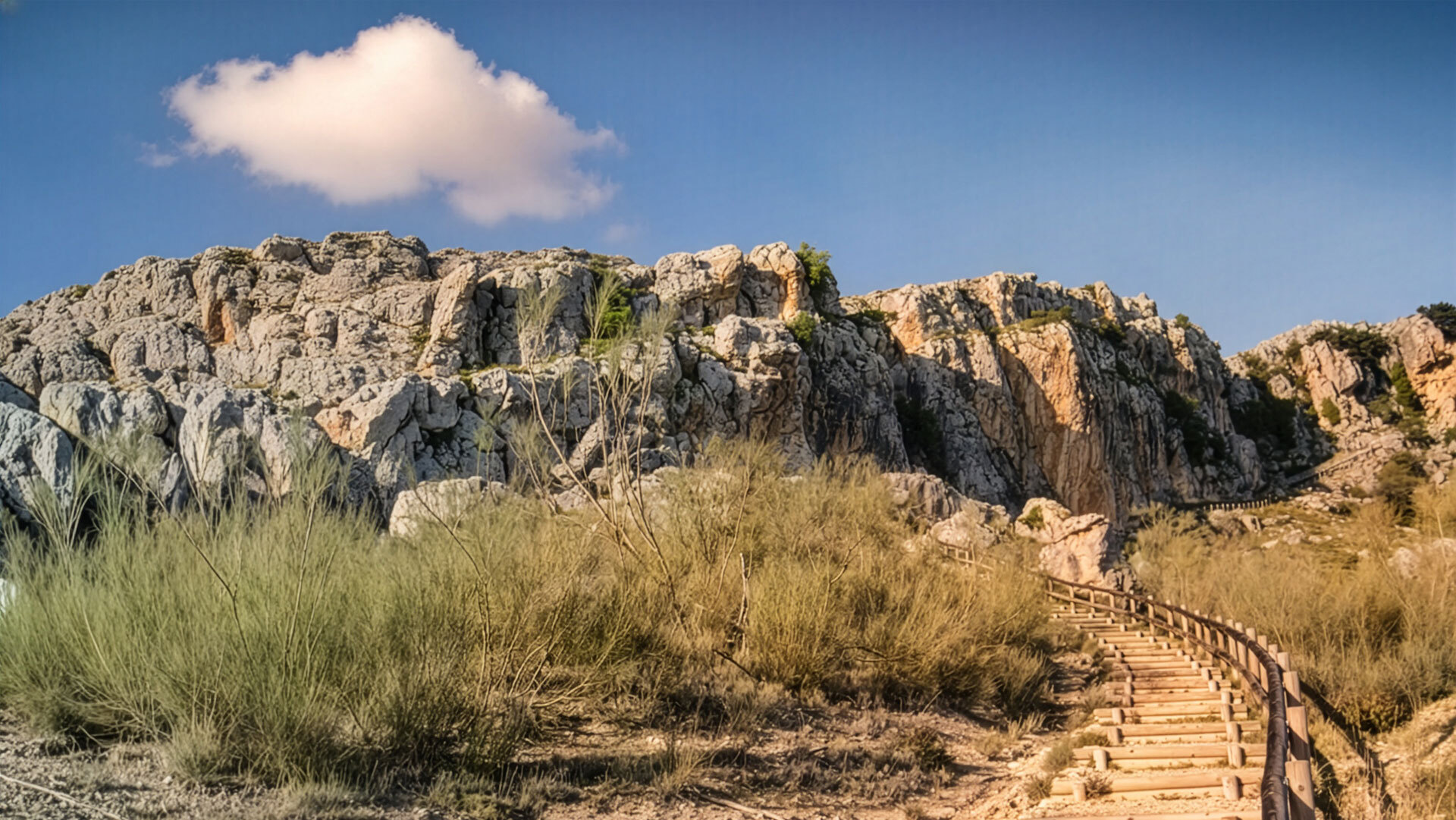 Wanderweg zur Cueva de Graja bei Jimena.